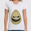 Заказать женскую футболку в Москве. Футболка классическая Humpty Dumpty - Halloween style от Maks Lange - готовые дизайны и нанесение принтов.
