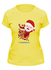 Заказать женскую футболку в Москве. Футболка классическая Новогодняя  от T-shirt print  - готовые дизайны и нанесение принтов.