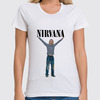 Заказать женскую футболку в Москве. Футболка классическая Nirvana от rancid - готовые дизайны и нанесение принтов.
