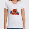 Заказать женскую футболку в Москве. Футболка классическая 23 февраля от THE_NISE  - готовые дизайны и нанесение принтов.