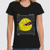 Заказать женскую футболку в Москве. Футболка классическая Pac-Man от printik - готовые дизайны и нанесение принтов.