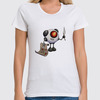 Заказать женскую футболку в Москве. Футболка классическая Веселый робот от Aleksandra Alice - готовые дизайны и нанесение принтов.