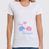 Заказать женскую футболку в Москве. Футболка классическая Love Elephants от cogwheel - готовые дизайны и нанесение принтов.