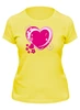 Заказать женскую футболку в Москве. Футболка классическая Сердце от lixia1012@mail.ru - готовые дизайны и нанесение принтов.