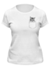 Заказать женскую футболку в Москве. Футболка классическая Кот в кармане от sashadasha - готовые дизайны и нанесение принтов.