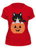Заказать женскую футболку в Москве. Футболка классическая BLACK CAT от cooldesign  - готовые дизайны и нанесение принтов.