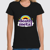 Заказать женскую футболку в Москве. Футболка классическая  Rainbow death metal от cherdantcev - готовые дизайны и нанесение принтов.