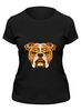 Заказать женскую футболку в Москве. Футболка классическая Собакен от acidhouses - готовые дизайны и нанесение принтов.