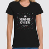 Заказать женскую футболку в Москве. Футболка классическая Game Over от ingenervolos@gmail.com - готовые дизайны и нанесение принтов.