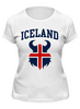 Заказать женскую футболку в Москве. Футболка классическая Сборная Исландии от geekbox - готовые дизайны и нанесение принтов.