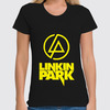 Заказать женскую футболку в Москве. Футболка классическая Linkin Park  от ROK - готовые дизайны и нанесение принтов.