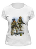 Заказать женскую футболку в Москве. Футболка классическая US Army от Leichenwagen - готовые дизайны и нанесение принтов.