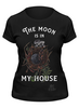 Заказать женскую футболку в Москве. Футболка классическая The moon is in my house от lyakmynd - готовые дизайны и нанесение принтов.
