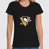 Заказать женскую футболку в Москве. Футболка классическая Pittsburgh Penguins / NHL USA от KinoArt - готовые дизайны и нанесение принтов.