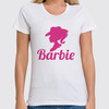 Заказать женскую футболку в Москве. Футболка классическая Barbie от skynatural - готовые дизайны и нанесение принтов.
