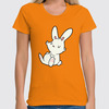 Заказать женскую футболку в Москве. Футболка классическая Chill Bunny от skynatural - готовые дизайны и нанесение принтов.