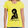 Заказать женскую футболку в Москве. Футболка классическая Jimi Hendrix от Djimas Leonki - готовые дизайны и нанесение принтов.