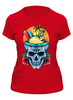 Заказать женскую футболку в Москве. Футболка классическая Summer skull  от T-shirt print  - готовые дизайны и нанесение принтов.