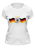 Заказать женскую футболку в Москве. Футболка классическая Сборная Германии от Polilog - готовые дизайны и нанесение принтов.