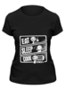 Заказать женскую футболку в Москве. Футболка классическая Eat, Sleep, Code от nyaha.a.s - готовые дизайны и нанесение принтов.
