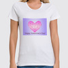 Заказать женскую футболку в Москве. Футболка классическая  Low Poly Heart  от natulia_hatulia@yahoo.com - готовые дизайны и нанесение принтов.