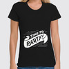 Заказать женскую футболку в Москве. Футболка классическая Party от Hop Shop - готовые дизайны и нанесение принтов.