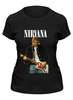 Заказать женскую футболку в Москве. Футболка классическая Nirvana Kurt Cobain Live & Loud t-shirt от rancid - готовые дизайны и нанесение принтов.