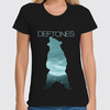 Заказать женскую футболку в Москве. Футболка классическая Deftones медведь от inPrintio - готовые дизайны и нанесение принтов.