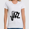 Заказать женскую футболку в Москве. Футболка классическая Джаз (jazz) от Yaroslava - готовые дизайны и нанесение принтов.