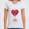 Заказать женскую футболку в Москве. Футболка классическая Pulp Fiction - heart от KinoArt - готовые дизайны и нанесение принтов.