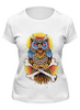 Заказать женскую футболку в Москве. Футболка классическая Mysterious Owl от priceless - готовые дизайны и нанесение принтов.