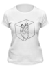 Заказать женскую футболку в Москве. Футболка классическая Сердце в кубе от ingenervolos@gmail.com - готовые дизайны и нанесение принтов.