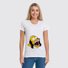 Заказать женскую футболку в Москве. Футболка классическая Homer Simpson от AppleJack_38rus - готовые дизайны и нанесение принтов.