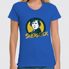 Заказать женскую футболку в Москве. Футболка классическая Sherlock  от cherdantcev - готовые дизайны и нанесение принтов.