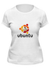 Заказать женскую футболку в Москве. Футболка классическая Ubuntu от Евгений Беляев - готовые дизайны и нанесение принтов.