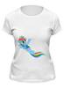 Заказать женскую футболку в Москве. Футболка классическая My little pony от manhunt7 - готовые дизайны и нанесение принтов.