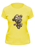 Заказать женскую футболку в Москве. Футболка классическая Мишка зомби от T-shirt print  - готовые дизайны и нанесение принтов.