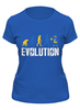 Заказать женскую футболку в Москве. Футболка классическая Эволюция от printik - готовые дизайны и нанесение принтов.