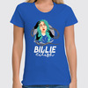 Заказать женскую футболку в Москве. Футболка классическая Billie Eilish( Билли Айлиш)  от T-shirt print  - готовые дизайны и нанесение принтов.