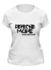 Заказать женскую футболку в Москве. Футболка классическая Depeche Mode от Black Pimpf - готовые дизайны и нанесение принтов.