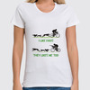 Заказать женскую футболку в Москве. Футболка классическая I like dogs от white_irbis - готовые дизайны и нанесение принтов.