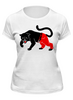 Заказать женскую футболку в Москве. Футболка классическая Чёрная пантера от fanart - готовые дизайны и нанесение принтов.
