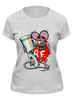 Заказать женскую футболку в Москве. Футболка классическая Evil Mouse от Leichenwagen - готовые дизайны и нанесение принтов.