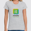 Заказать женскую футболку в Москве. Футболка классическая it-media hoodie от Alcochat - готовые дизайны и нанесение принтов.