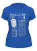 Заказать женскую футболку в Москве. Футболка классическая ТАРДИС от geekbox - готовые дизайны и нанесение принтов.