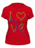 Заказать женскую футболку в Москве. Футболка классическая Love любовь от Koroleva - готовые дизайны и нанесение принтов.