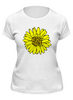 Заказать женскую футболку в Москве. Футболка классическая sunflower  от Ольга  - готовые дизайны и нанесение принтов.