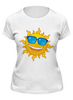 Заказать женскую футболку в Москве. Футболка классическая Солнце от hideo_kojima - готовые дизайны и нанесение принтов.