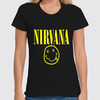 Заказать женскую футболку в Москве. Футболка классическая Nirvana от dizer - готовые дизайны и нанесение принтов.