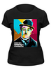 Заказать женскую футболку в Москве. Футболка классическая Чарли Чаплин от Zamula - готовые дизайны и нанесение принтов.